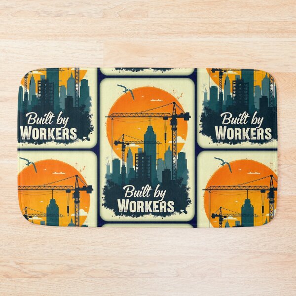 Artikelvorschau, Built by Workers Retro Labor Day Shirt entworfen und verkauft von Topoartispp.