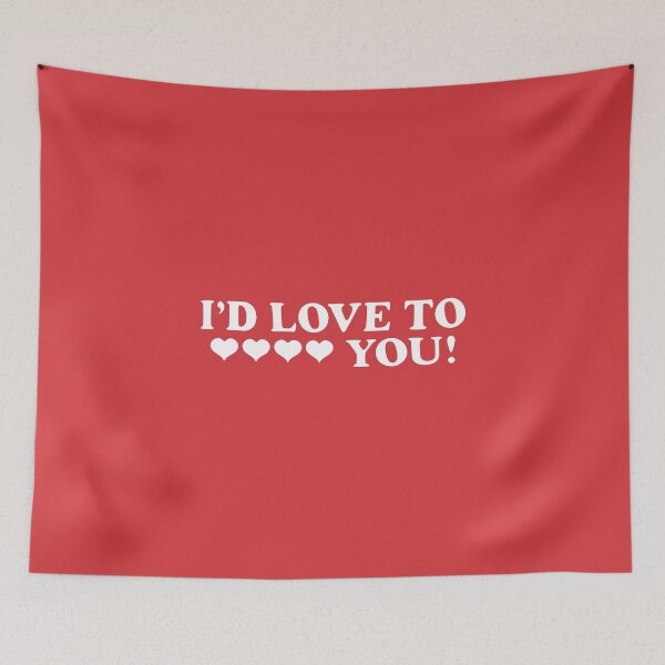 Item preview, I'D LOVE TO Hearts YOU - Funny Naughty Valentine Art designed and sold by 1001T-Shirt.