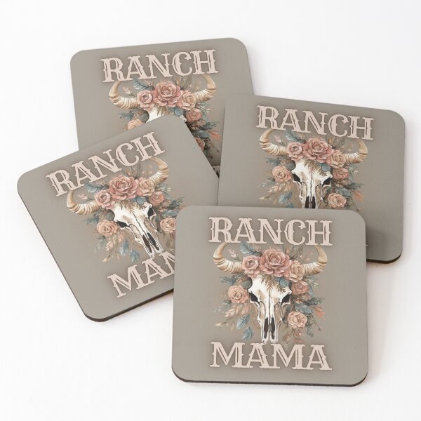 Item preview, Ranch Mama Floral Cow Skull designed and sold by Gunners Inspirations.