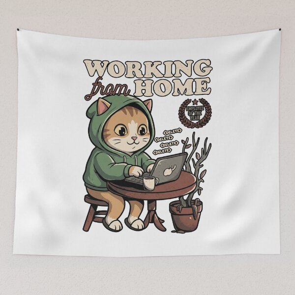 Item preview, Working From Home designed and sold by Ovaloon.