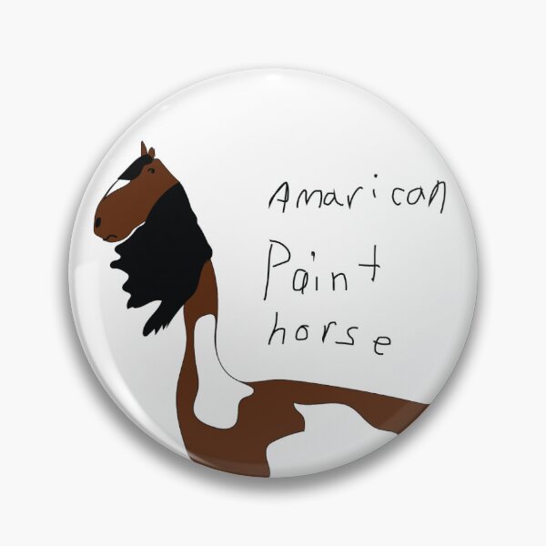 Item preview, Childhood Drawing - American Paint Horse designed and sold by HollyHellsriver.