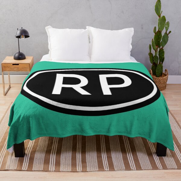 Item preview, RP Initials Monogram Oval White Letters designed and sold by Jeallan Designs.