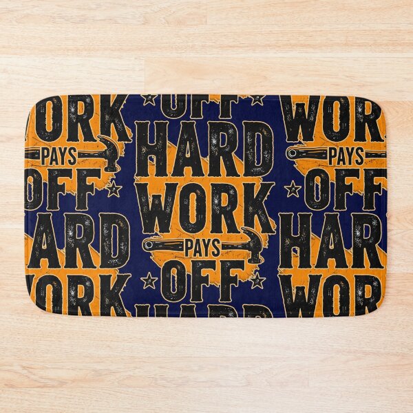 Item preview, Hard Work Pays Off Bold Typography Labor Day Design designed and sold by Topoartispp.