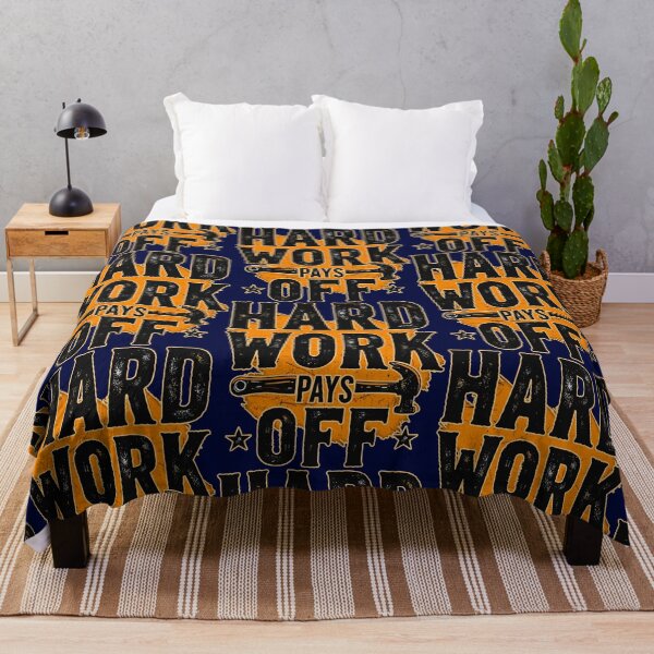 Item preview, Hard Work Pays Off Bold Typography Labor Day Design designed and sold by Topoartispp.
