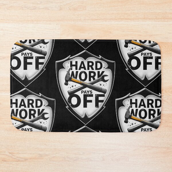 Item preview, Hard Work Pays Off Shield Worker Design designed and sold by Topoartispp.