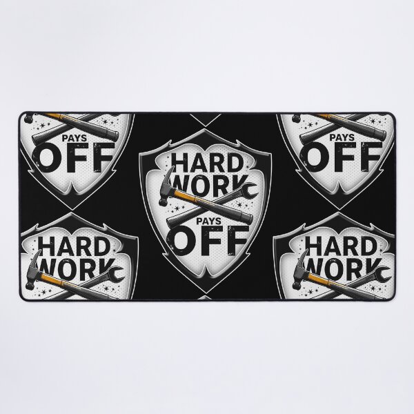 Item preview, Hard Work Pays Off Shield Worker Design designed and sold by Topoartispp.