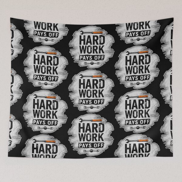 Item preview, Hard Work Pays Off Grunge Worker Design designed and sold by Topoartispp.