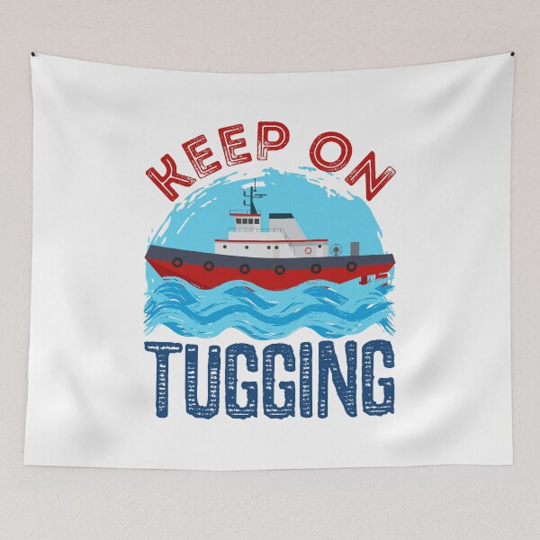 Item preview, Keep on Tugging Tugboat Captain designed and sold by jaygo.