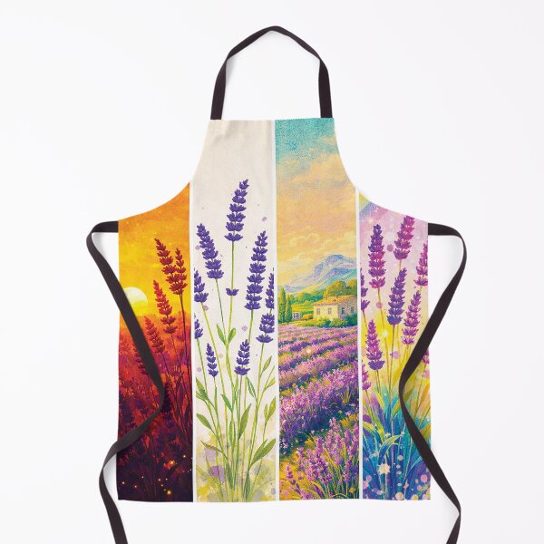 Item preview, Lavender Art Collection – Sunset, Minimal, Provence Landscape & Rainbow Botanical Set designed and sold by Gold Turtle Lina.