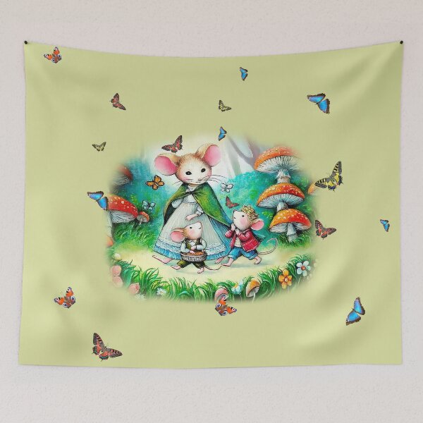 Item preview, Family of Mice on a walk designed and sold by Natart1004.