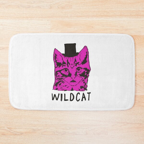 Item preview, Wildcat Pink Top Hat - Edgy Punk Animal Art designed and sold by 1001T-Shirt.