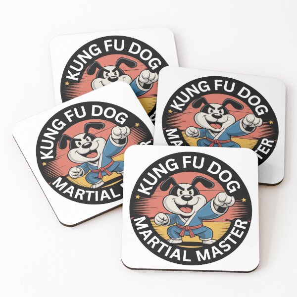 Item preview, Kung Fu Dog Martial Arts Master Cartoon Badge designed and sold by MCdsgns.