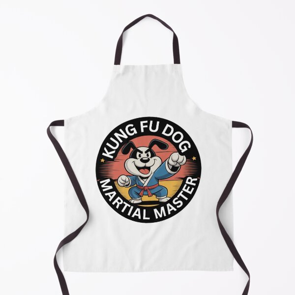 Item preview, Kung Fu Dog Martial Arts Master Cartoon Badge designed and sold by MCdsgns.