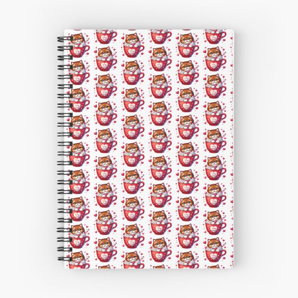 Item preview, Charming Valentine Cat Ice Cream Mug - Cute Kitty Love Cup & Dessert Art designed and sold by FuzionRaptor.