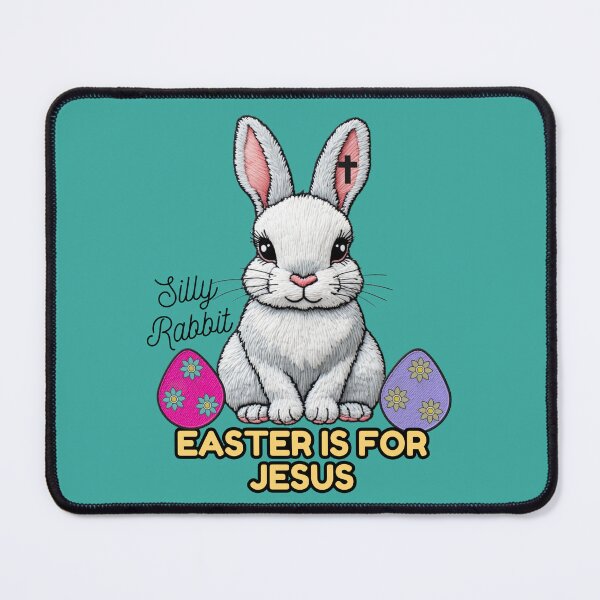 Item preview, Silly Rabbit Easter is for Jesus, Cute Easter Bunny, Easter Eggs, Retro designed and sold by Forevermore.