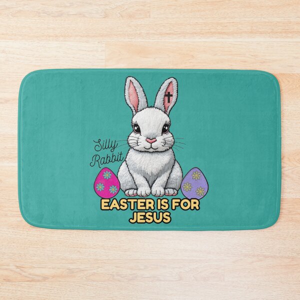 Item preview, Silly Rabbit Easter is for Jesus, Cute Easter Bunny, Easter Eggs, Retro designed and sold by Forevermore.