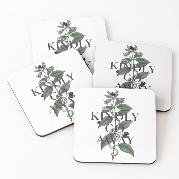 Item preview, Kindly Go Away Vintage Botanical Snake Dark Academia designed and sold by DigitalAnnaBanana.