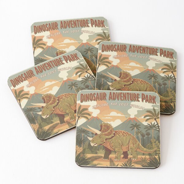 Item preview, Triceratops Explore The Lost World Travel Art designed and sold by DinoPrints-shop.