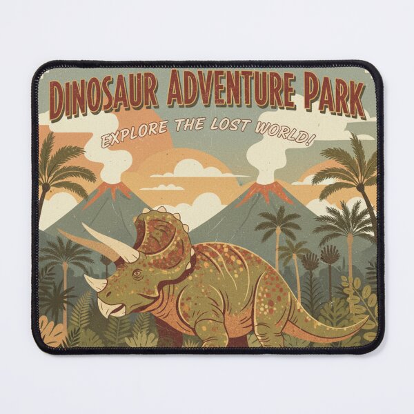 Item preview, Triceratops Explore The Lost World Travel Art designed and sold by DinoPrints-shop.