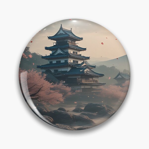 Item preview, Zen Meditation Temple With Cherry Blossom Tree designed and sold by TheDreamsMaker.