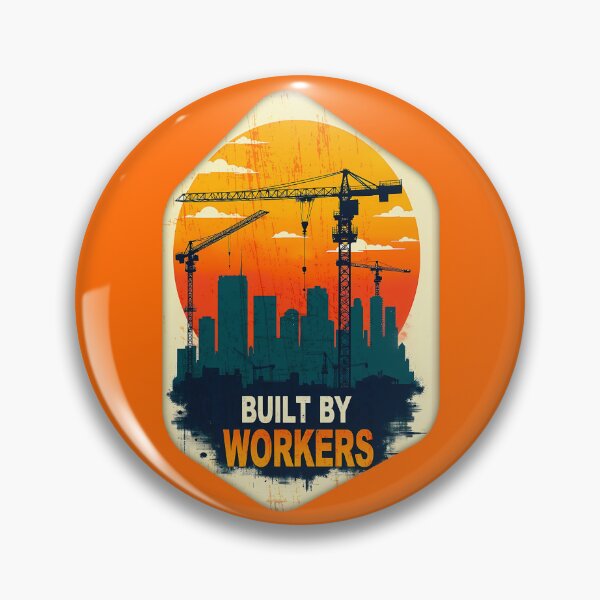 Artikelvorschau, Built by Workers Industrial Skyline Labor Day Shirt entworfen und verkauft von Topoartispp.