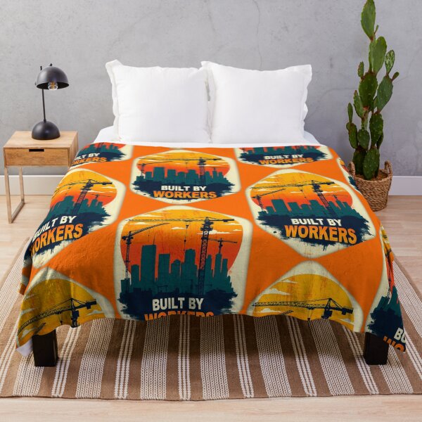 Item preview, Built by Workers Industrial Skyline Labor Day Shirt designed and sold by Topoartispp.