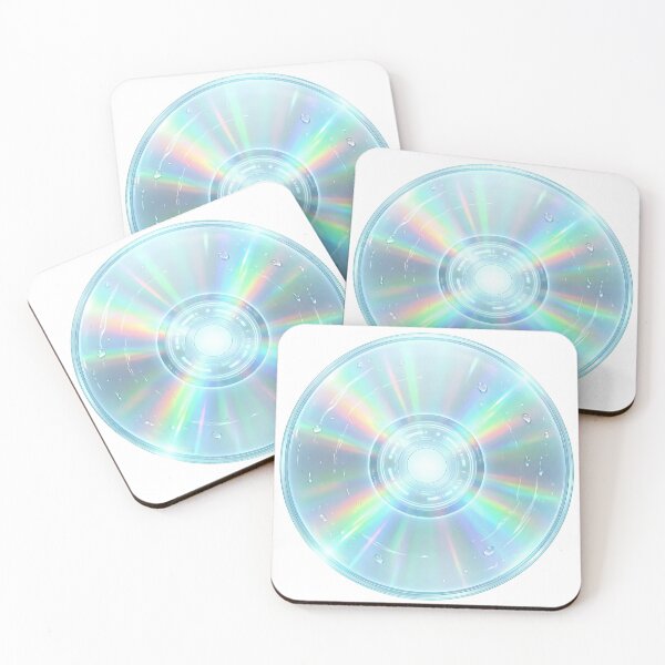 Item preview, Glossy Holographic Y2K CD With Water Droplets designed and sold by DigitalAnnaBanana.