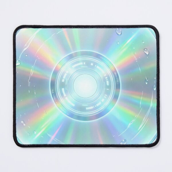 Item preview, Glossy Holographic Y2K CD With Water Droplets designed and sold by DigitalAnnaBanana.