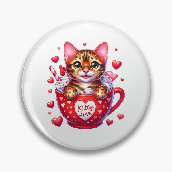 Item preview, Sweetheart Valentine Cat Ice Cream Mug - Cute Kitty Love Cup & Pink Dessert designed and sold by FuzionRaptor.