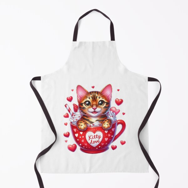 Item preview, Sweetheart Valentine Cat Ice Cream Mug - Cute Kitty Love Cup & Pink Dessert designed and sold by FuzionRaptor.