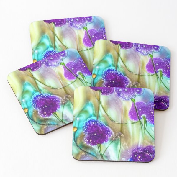 Item preview, Spring Violets Enchantment – Purple Floral Fantasy Art designed and sold by NineCatsStudio.