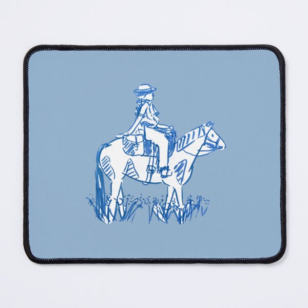 Item preview, Cowgirl on a horse, western illustration designed and sold by rizdrawings.