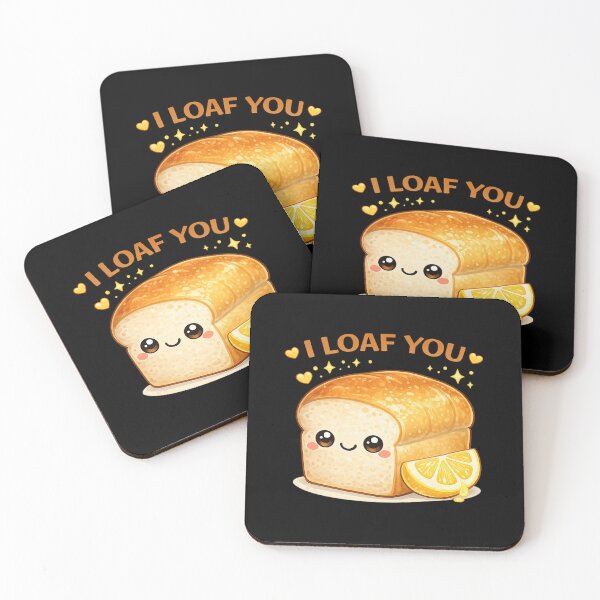 Item preview, I Loaf You Cute Bread Pun Shirt designed and sold by Papier Atelier Art.