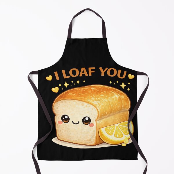 Item preview, I Loaf You Cute Bread Pun Shirt designed and sold by Papier Atelier Art.