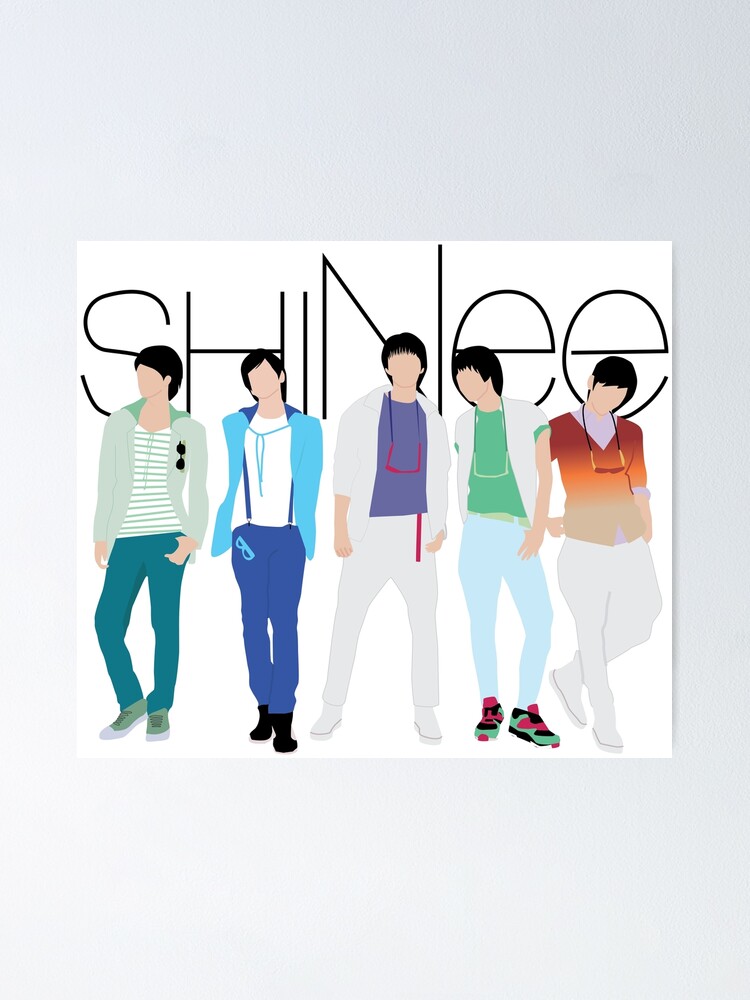 Shinee Replay Era Ver 3 Poster By Sjrgraphics Redbubble