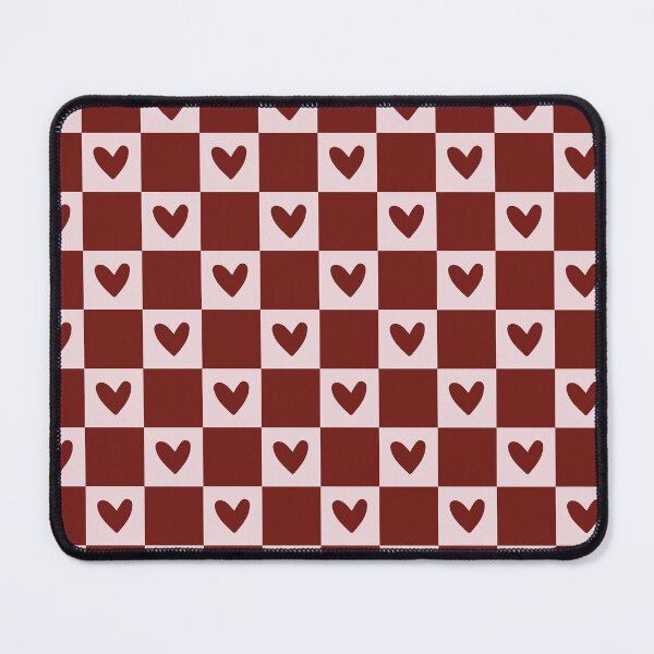Item preview, Heart Rosewood & Misty Rose Yellow Checkered Journal & Phone Case Gift for Women or Students, Heart Rosewood & Misty Rose Yellow Checkered Blanket Cozy Christmas Gift for Her or Friends designed and sold by VivaFy.