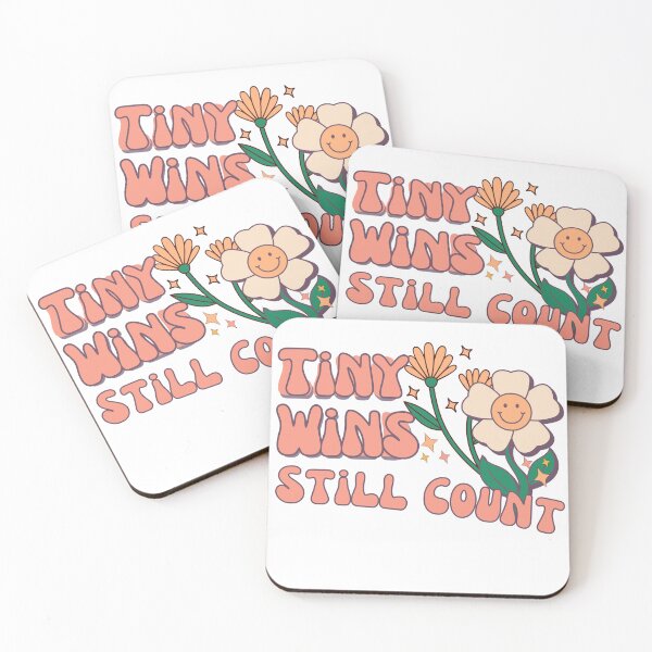 Item preview, Tiny Wins Still Count Motivational Quote Tee designed and sold by shop43.