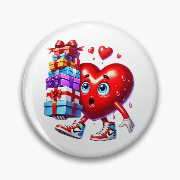Item preview, Romantic Valentine Heart Gift Box - Cute Love Surprise & Red Ribbon Art designed and sold by FuzionRaptor.