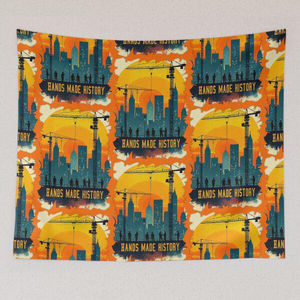 Artikelvorschau, Hands Made History Worker Labor Day Vintage Design entworfen und verkauft von Topoartispp.
