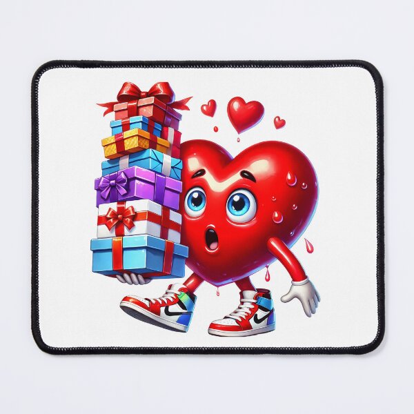 Item preview, Romantic Valentine Heart Gift Box - Cute Love Surprise & Red Ribbon Art designed and sold by FuzionRaptor.