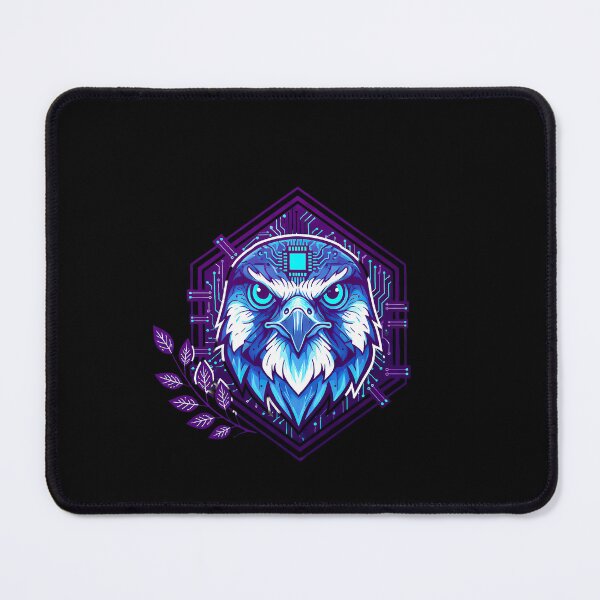 Item preview, Cyber Falcon Tech Art - Futuristic Neon Circuit Bird of Prey Illustration designed and sold by AbulailArt.