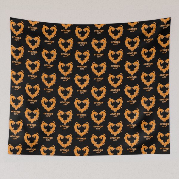 Item preview, Heart Orange Cats - Orange Cat Love 1 /4 designed and sold by Beachy.