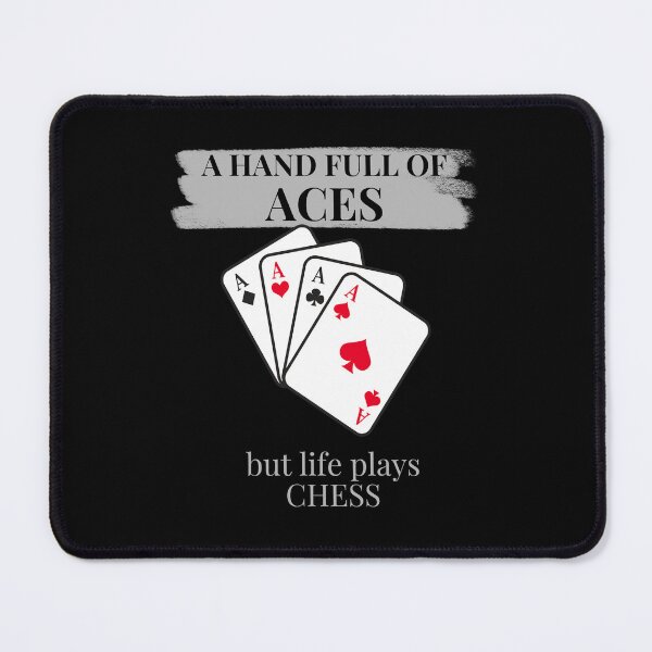 Item preview, Poker vs Chess Shirt – A Hand Full of Aces but Life Plays Chess | Strategy Quote Tee designed and sold by SVALANART.