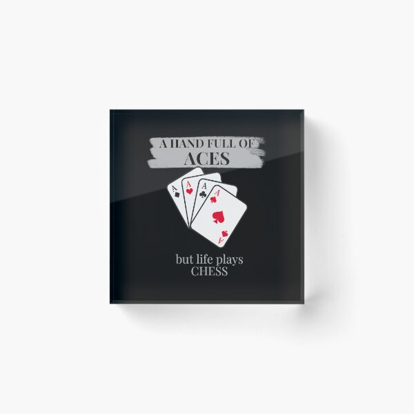 Item preview, Poker vs Chess Shirt – A Hand Full of Aces but Life Plays Chess | Strategy Quote Tee designed and sold by SVALANART.