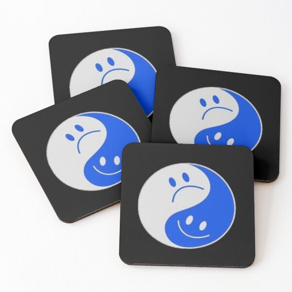 Item preview, Smiling & Sad Yin Yang – Emotional Balance Symbol designed and sold by ALIOOMEKK75.