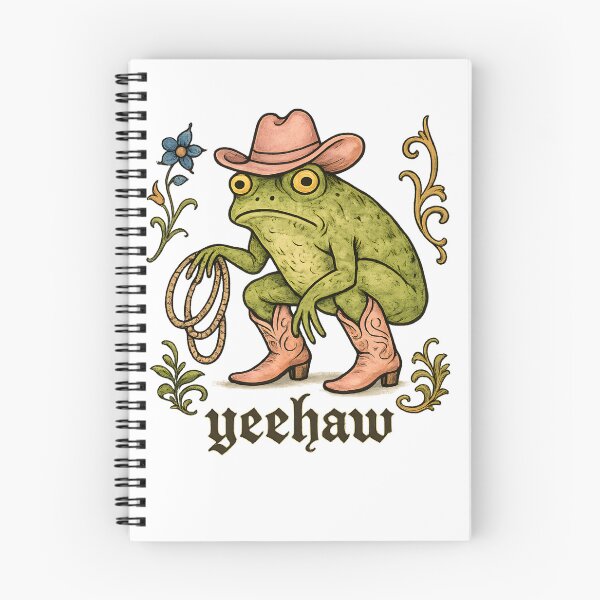 Item preview, Yeehaw Frog Vinyl Sticker: Medieval Cowboy Frog Art designed and sold by ezuldeen48.