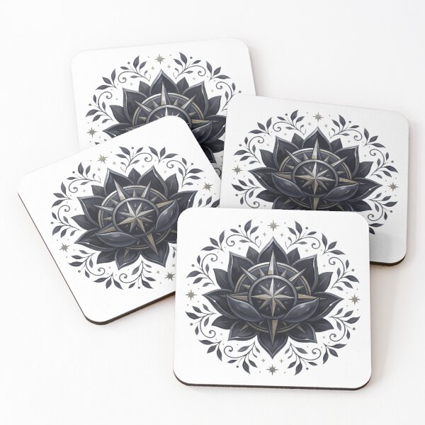 Item preview, Obsidian Lotus Compass Sigil designed and sold by pumsquare.