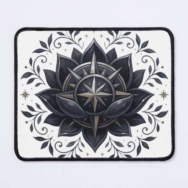 Item preview, Obsidian Lotus Compass Sigil designed and sold by pumsquare.