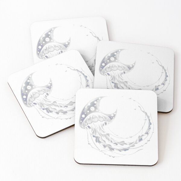 Item preview, Pearl Jellyfish Moonbadge designed and sold by pumsquare.