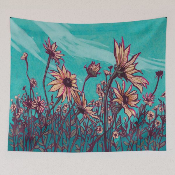 Item preview, Field of Sunflowers designed and sold by Coral the Artisan.